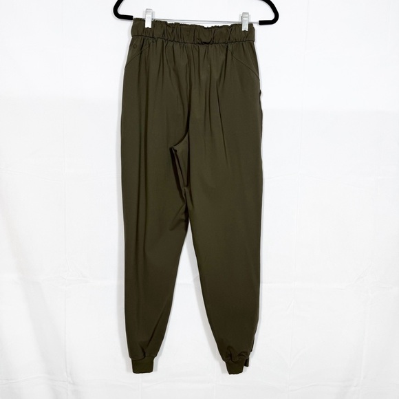 Lululemon Stretch High-Rise Jogger Pants Full Length Dark Olive Green - Picture 4 of 12
